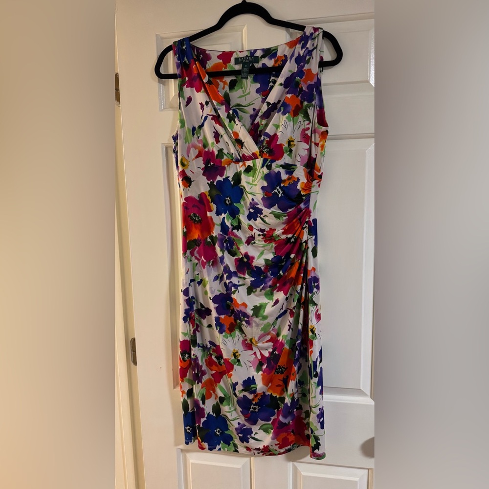 Lauren Ralph Lauren Multicolor Floral Midi Dress